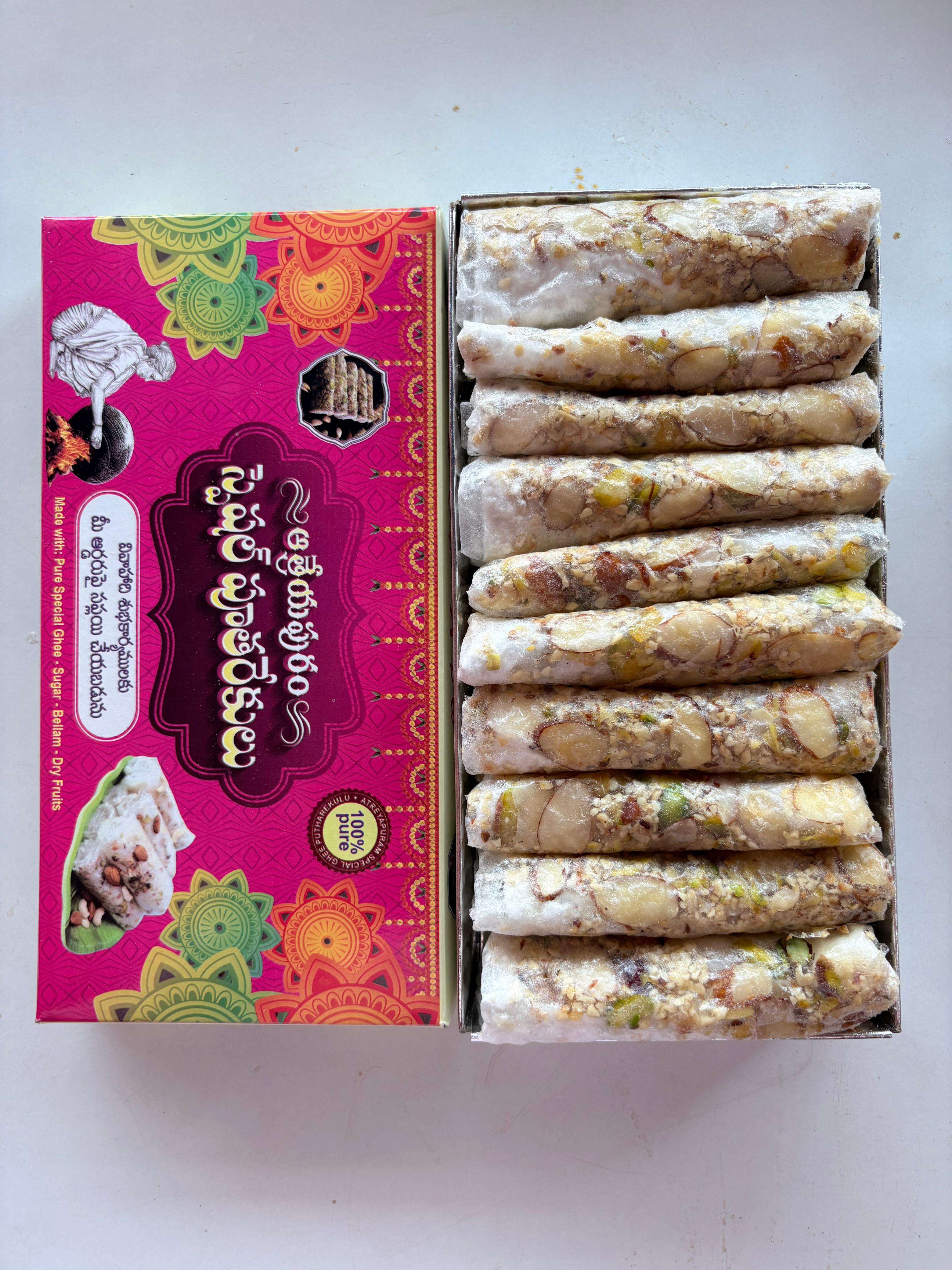 Special Sugar Dry Fruit Putharekulu