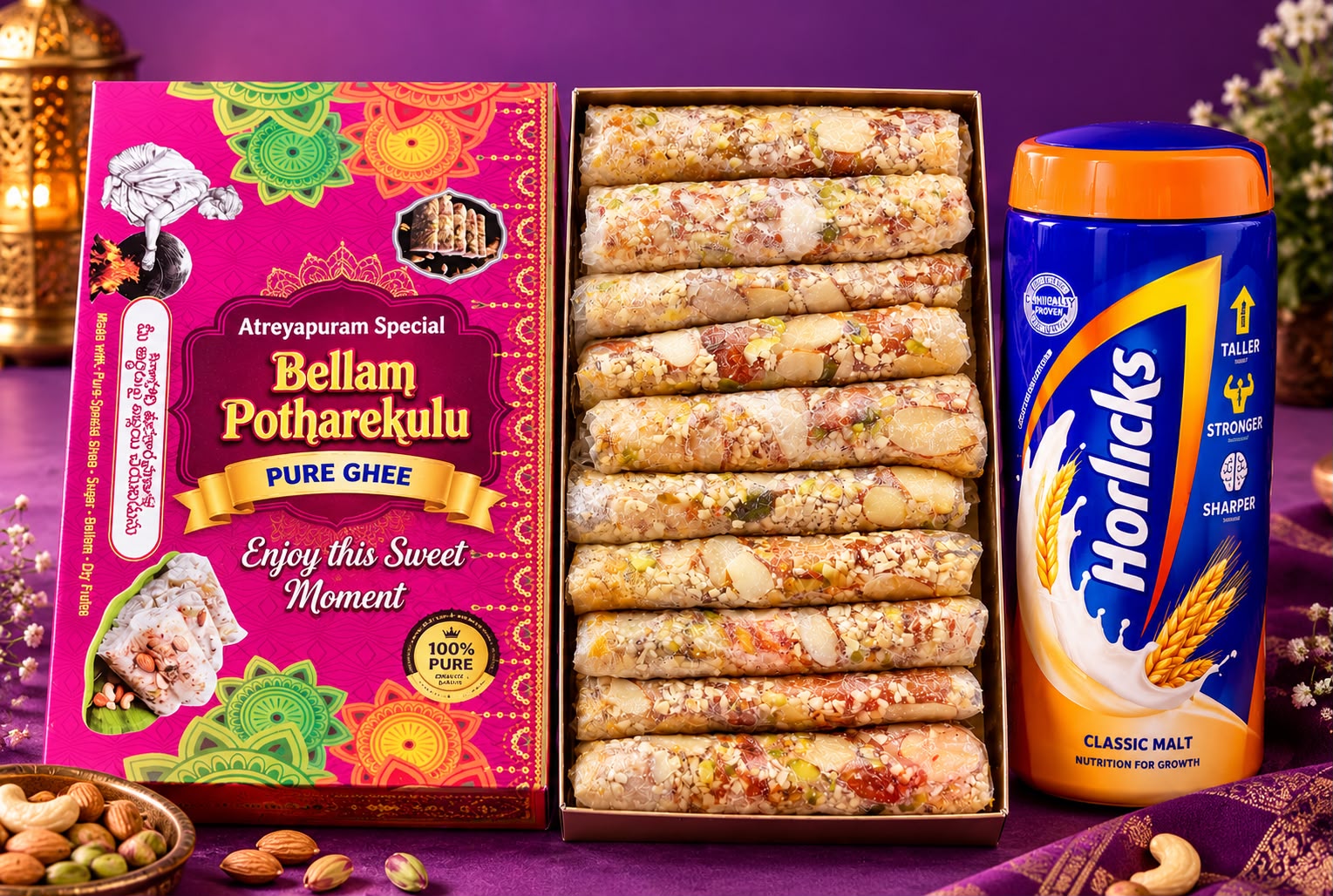 Special Horlicks Putharekulu
